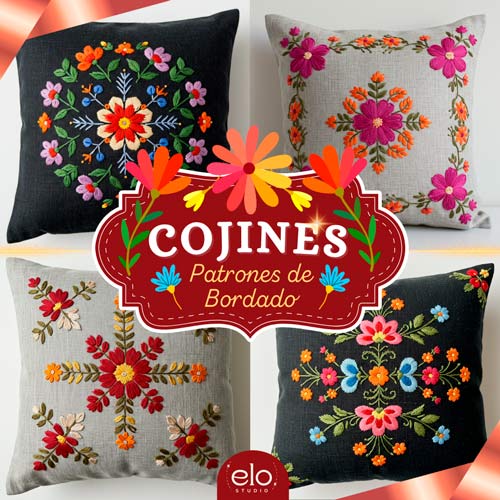Bordá Almohadones - 30 Patrones EXTRA